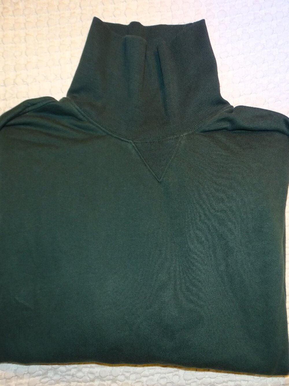 Old Navy Forest Green Turtleneck Sweatshirt Fleece Lined Pullover Long XXL